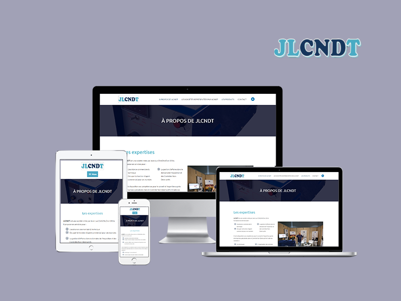 Site web responsive de la société JLCNDT